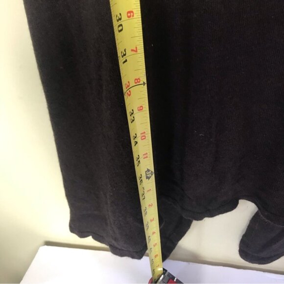 LINE Cotton Cashmere Wrap Cardigan Sweater Hi Low Tie Front Top Angora Blend M - Picture 14 of 14